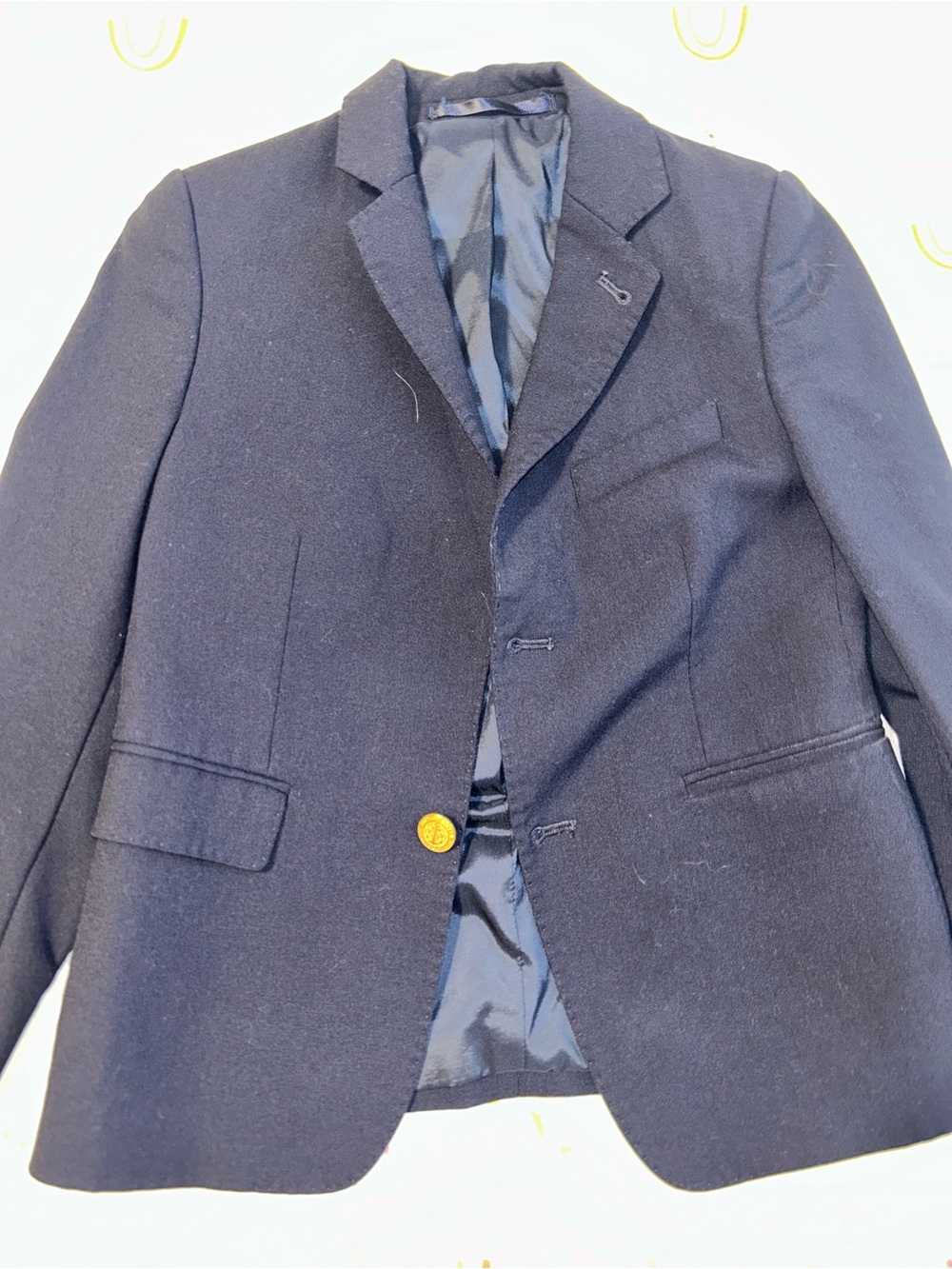 Vineyard Vines Boys' Navy Blazer with Gold Button